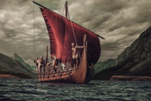 Viking ship tattoo